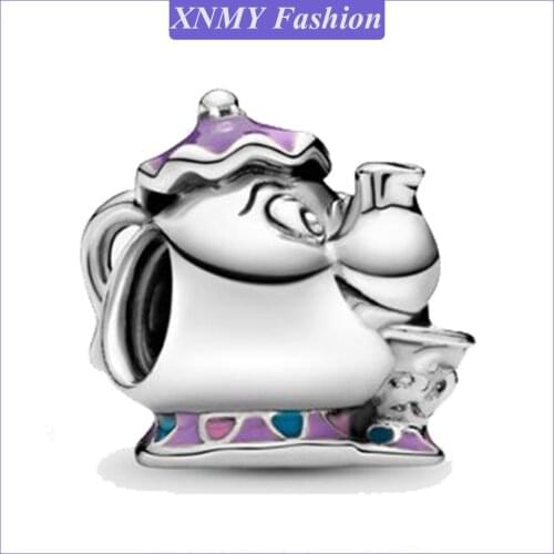 XNMY New Original Silver Color Bead Cartoon Magic Flagon Charm Fit European Pandora Charms Bracelet Diy Jewelry 2021