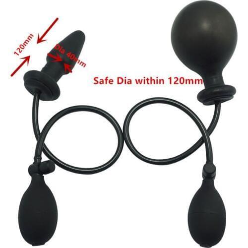 Female sex toys inflatable posterior anal plug sex toys for woman Silicone anal plug regulation prostate massage Veiliger Sex