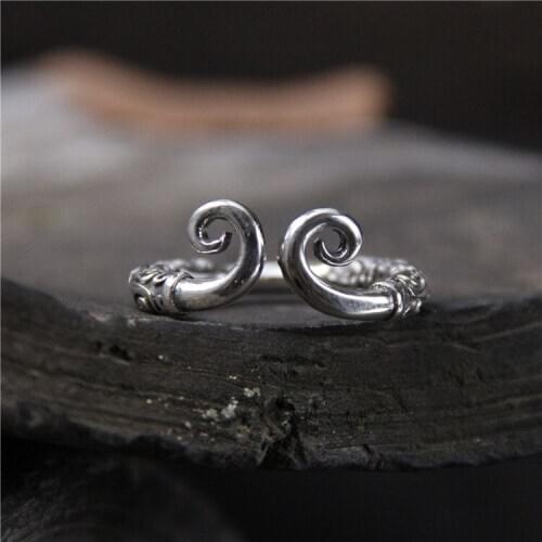 2018 Rushed Top Fashion Anel Feminino S925 Pure Thai Restoring Ancient Ways Ring Men Dai Quan Wukong Inhibitions Feed Opening