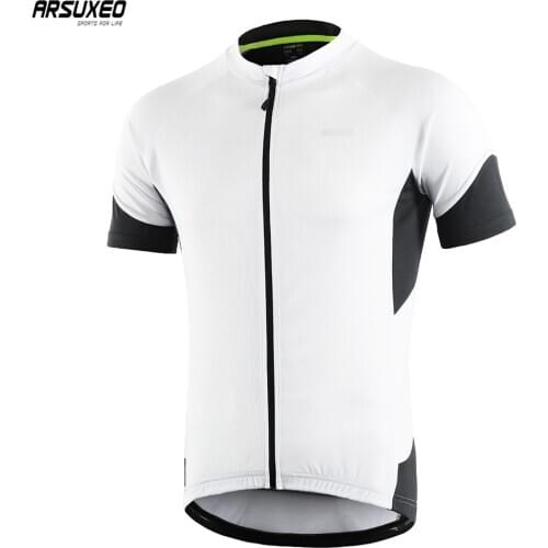 ARSUXEO Men Cycling Jersey Pro Team Downhill Jerseys MTB Mountain Bike Shirts Bicycle Clothing Quick dry 650