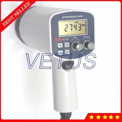 Handheld Digital Stroboscope Flash Analyzer Measuring Range 50-40000FPM with Measure Rotative Velocity Flash Analyzer AT-135B