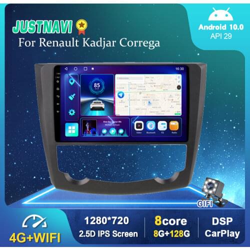 Android 10.0 Car Radio For Renault Kadjar Correga 2015-2019 GPS Multimedia Stereo Player Carplay Bluetooth 6G 128G DSP No 2din