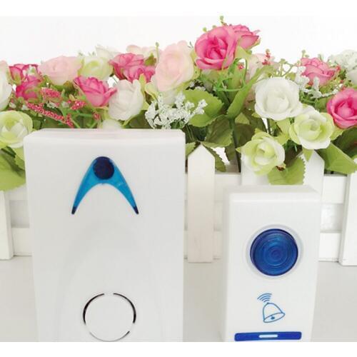 1Pc LED Wireless Chime Door Bell Doorbell & Wireles Remote control 32 Tune Songs C1 100M Range for Home Offices Hotels