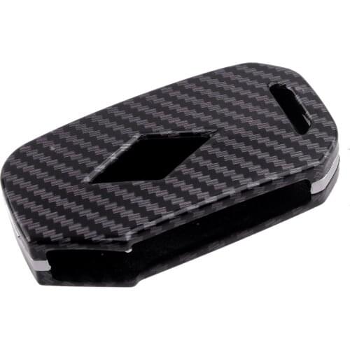 Car ABS Carbon Fiber Style Key Fob Cover Shell Fit For Kia Forte Telluride Soul Niro Plug-in Hybrid K3 K5 Optima Seltos 2021