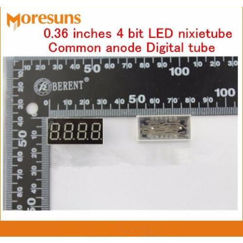 Fast Free ship 50pcs/lot Digital tube 0.36 inches 4 bit LED nixietube common anode Digital tube 3461 LED Digital tube