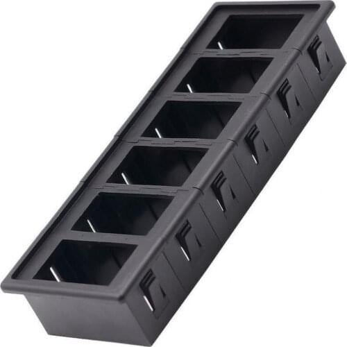 CS-429A5 Rocker Switch Clip 6-Gang Anti-retardant ABS Headlight Switch Holder Housing for Cars RVs