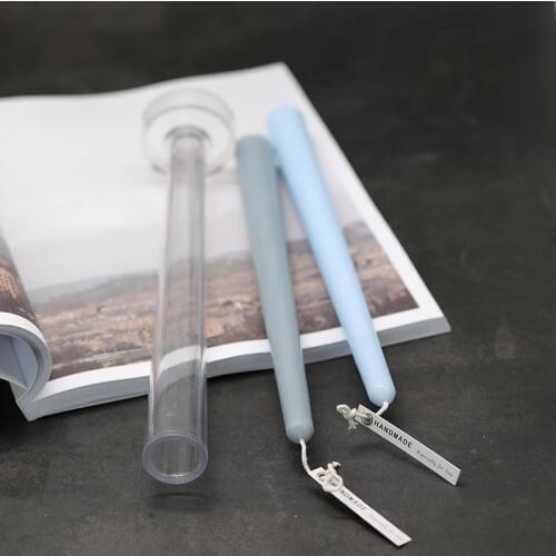 Long Pole Candle Mold Cylindrical Handmade Candle Mold Raw Material Making Wax Molds DIY Candle Making Model Handcraft Crafts