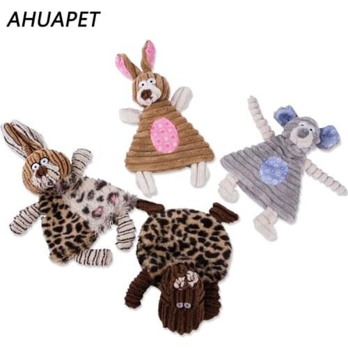 Toys For Dogs Squeaker For Toys Plush Toy Dog Chew Toys For Small Dogs Squeaky Plush Sound Cute Rabbit Cartoon Animals
