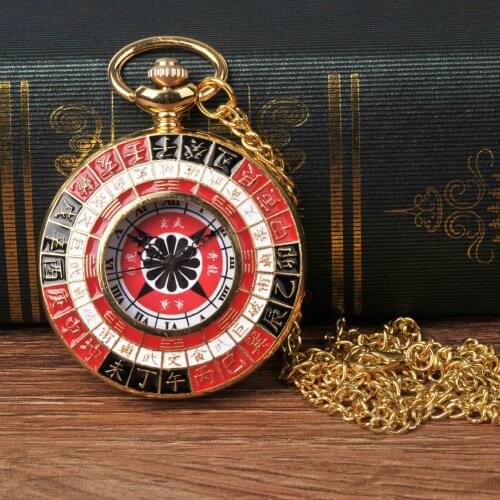 8844Large pocket watch color gossip China time scale pocket watch
