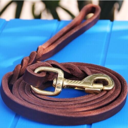 Dog leather leash
