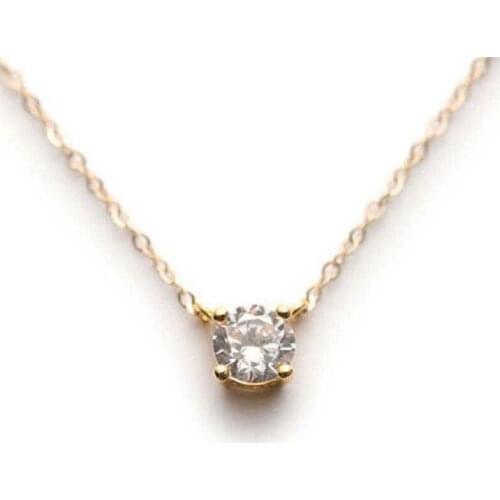 Fashion Simple temperament Necklace Bridal Pendant Small women /Girls Long Chain