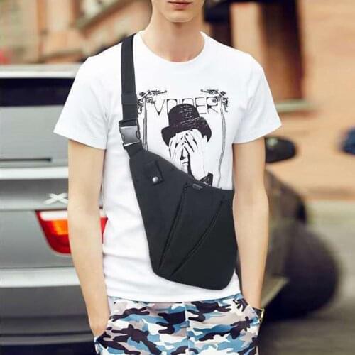 Mens Personal Pocket Shoulder Bags Waterproof Bicycle Antitheft Crossbody Chest Pack Casual Cycling Sports Messenger XA336Y