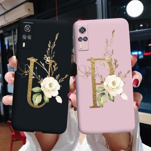 Soft Case For Vivo Y51 2020 Case V2030 Cute Letters Silicone TPU Back Cover For Vivo Y 31 51 51A Y31 V2036 Y51 Y51A Phone Cases