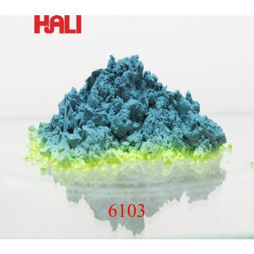 Temprature sensitive pigment,hot reaction pigments,Tri-thermochromic pigment,1lot=100gram 31C green to yellow,free shipping