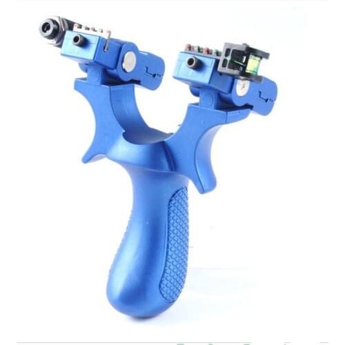 Resin Slingshot Catapult High Precision Outdoor Hunting Slingshot Laser Aiming Slingshot Using Flat Rubber Band