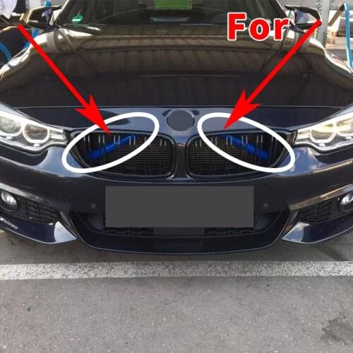 For BMW 3 4 5 Series sport 2019 2020 G20 F30 F32 F35 F10 F18 F40 Front Grille Trim Strips Car Decoration Stickers Accessories