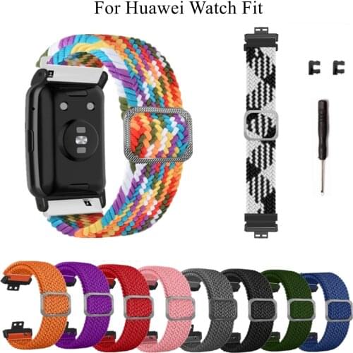 Nylon Watch Strap for Huawei Watch Fit Band Soft Breathable Sport Replacement Bracelet Loop Wristband for Huawei Fit Accessories