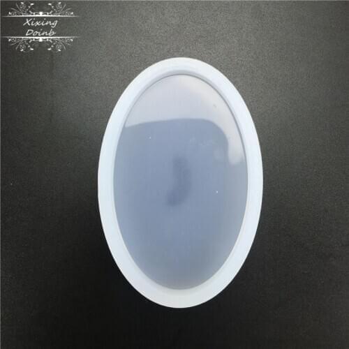 Using transparent clay to make elliptical silica gel mold to make ceramic tool ceramic mold and polymer clay resin process mold