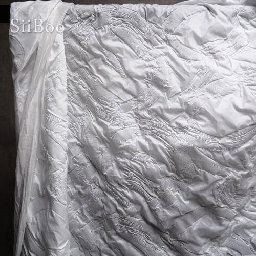 Siiboo oil painting textured bonded light fabric for women dress jacket airy feel delux artistic style sp6334