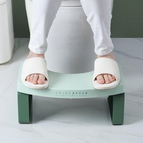 Foldable Toilet Stool Step Footstool Anti-Skid Thickened Bathroom Chair Elderly Pregnant Women Anti-Fall Safety Toilet Stools