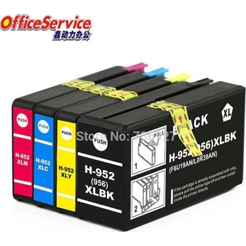 Compatible Ink Cartridge For HP952 HP956 952 952Xl , suit for Officejet Pro 8210 8216 8702 8710 8715 All-in-One Printer