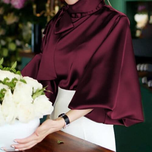 SUOCHAO Satin Blouses