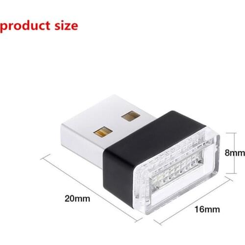 LED Car Atmosphere Light USB Car Interior Decorative Light For LEXUS RX300 RX330 RX350 IS250 for Mazda 2 3 5 6 8 CX 5 CX-5 CX-7