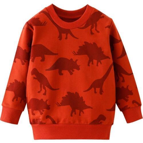 Jumping Meters New Arrival Boys Sweaters for Autumn Spring Baby Cotton Clothes Animals Printed Top Dinosaurs Sweatshirts for Boy