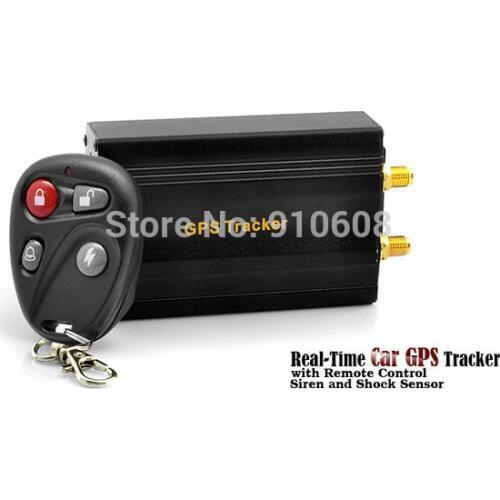 TK103B Car GPS tracker+ Remote Control Quadband Car Alarm Free Spanish Portuguese PC GPS tracking system