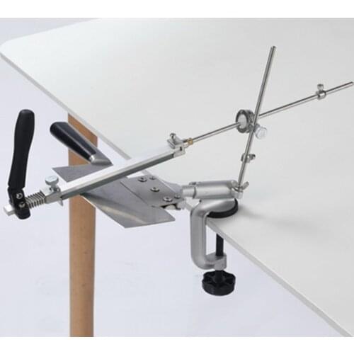 Kitchen Sharpener, Grinder, Fixed Angle, 360 Degree Turn with 4 Sharpening Stones, Chef Blade, Tools