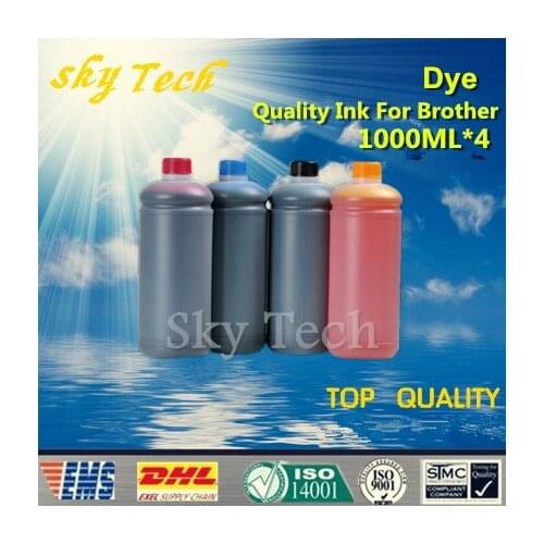 1 Liter*4 Specialized Dye Refill Ink For Brother Ink cartridges , Quality Ink For Brother inkjet printer