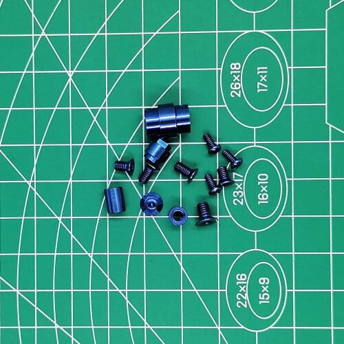 1 Full Set Titanium Alloy Screws for Spyderco Paramilitary 2 C81