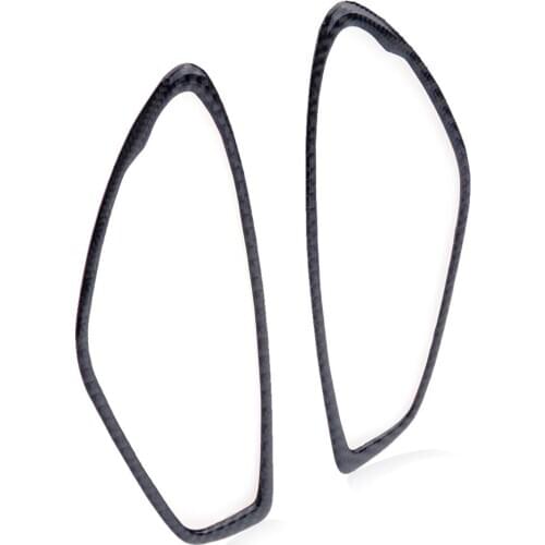 2pcs Carbon Fiber Car Interior Door Handle Trim Cover Frame Moulding Fit For Chevrolet Camaro 2016 2017 2018 2019