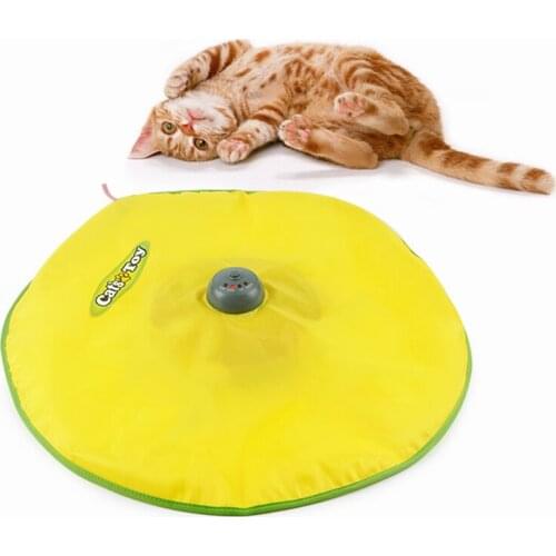 4 Speed Electric Toy Cat Pet Cat Plastic Turntable Interactive Intelligence Crazy Amusement Game Rotation Cat Toys -40