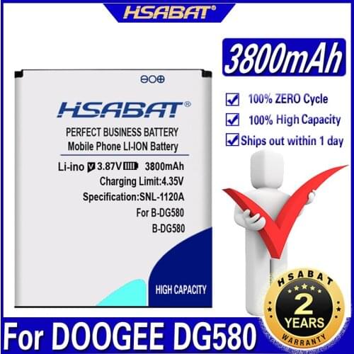 HSABAT 3800mAh B-DG580 Battery for DOOGEE DG580 Batteries