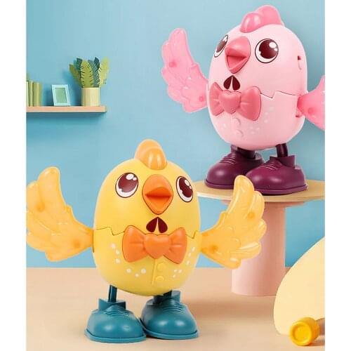 Baby Voice Control Rolling Little Dancing Chicken Toy Walk Sing Brain Game Interactive Crawling Electric Toys for Kids