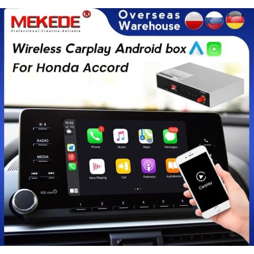 For Apple Wireless Carplay For Honda Accord 10th Generation 2018- Android Auto Car Multimedia Play AI Box Video Camera