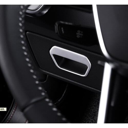 For Audi A6 C8 2019 Car Styling Driver Seat Storage Box Handle Panel Cover Trim Frame Sticker Interior Accessories