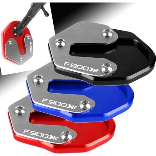 FOR BMW F900XR 2019-2021 CNC Motorcycle Accessories Kickstand Foot Side Stand Extension Pad Support Plate F900 XR F 900 2020 21