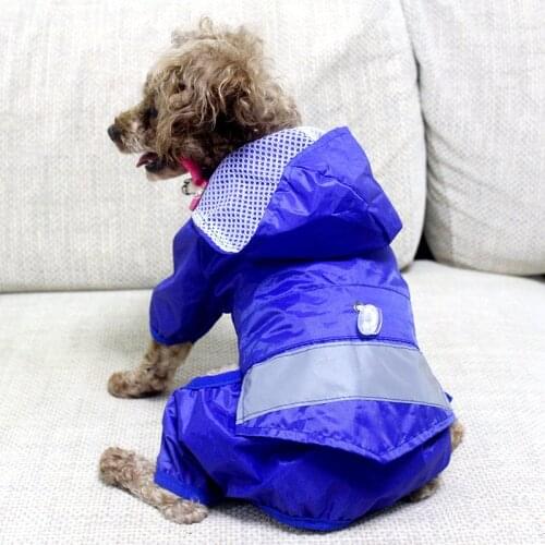 Dog Raincoat Small Dog Clothes Waterproof Clothing Pomeranian Poodle Bichon Schnauzer Costume Rain Jacket Dropship