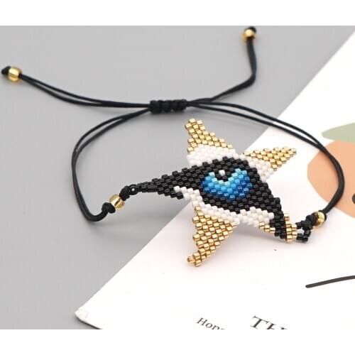 Go2Boho Miyuki Evil Eye Bracelets 2020 Designer Star Bracelet Women Turkish Eye Jewelry Gift Undefined Accessories Jewellery