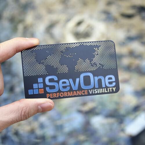 Creative black metal membership card high-end stainless steel business card metal card design custom