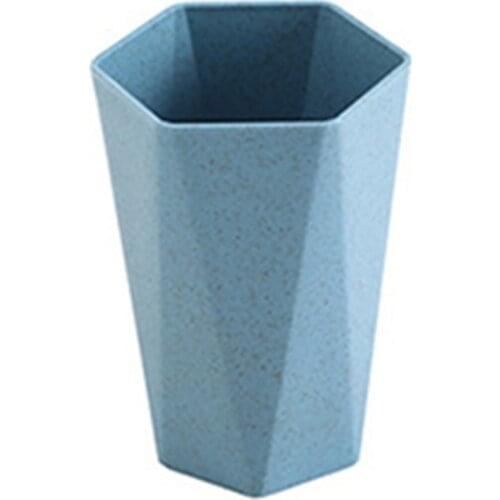Hot Newest Maixiang Washing Cup Wheat Straw Rhombus Cup Brushing Cup Mouth Cup Household Couple Toothbrush Cup Bathroom supplies