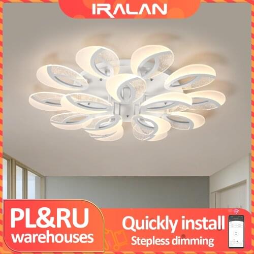 IRALAN Nordic Chandelier Novel Postmodern Living Room Bedroom Dining Hall Corridor Intelligent Control Led Ceiling Lighting