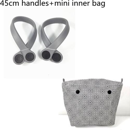 1 pieces Cloth Fabric Zipper Up Mini Inner Size Bag And One Handle For Obag 2021