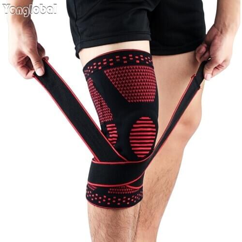 Kneepad Basketball Elastic Knee Brace Support Protector Pads Stabilizer Cushion for Football Bike Motorcycle Cycling Yoga Wraps