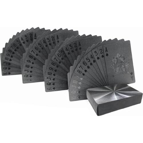 54Pcs/Set Waterproof Laser Foil Poker Table Game Playing Card Novelty Collection Table Game Poker Cards Perfect For Playing Game