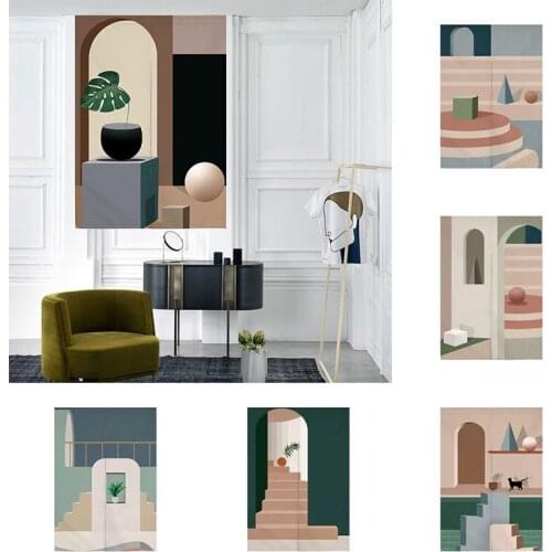 Nordic Ins Door Curtain Cloth Art Partition Curtain Kitchen Bathroom Blackout Half Panel Curtain Office Home Decoration