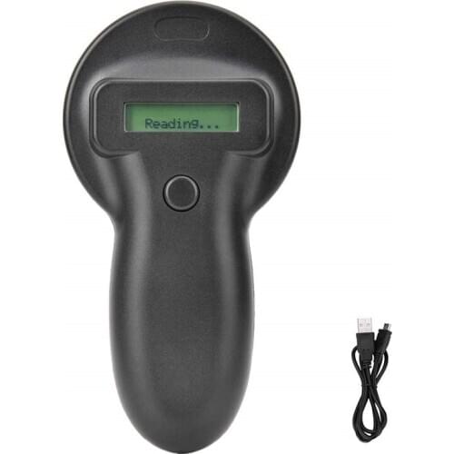 New 134.2KHz FDX-B Pet Microchip Portable RFID Scanner Animal RFID Tag Reade Scanner FDX-B Low Frequency Handheld RFID Reader