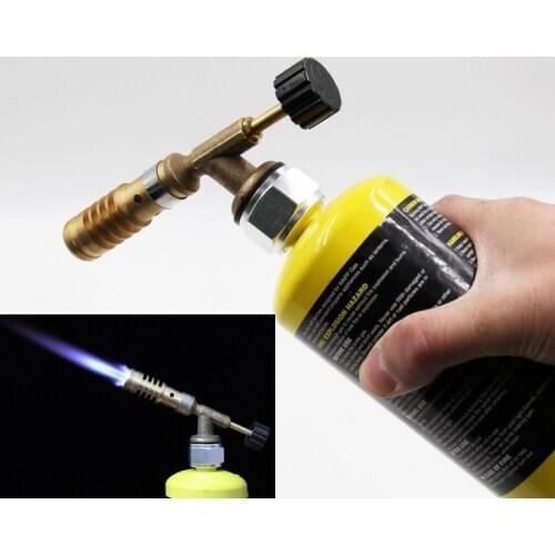 New Brass Mapp Gas Torch Brazing Solder Propane Nozzles Durable Welding Heating Burner for American MAPP Cylinders 135*45*25mm